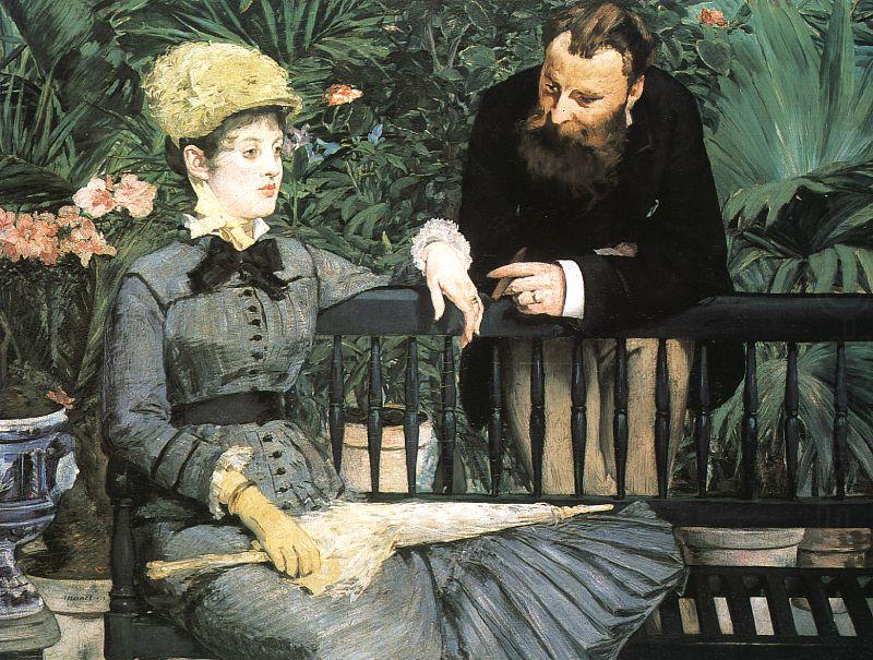 Edouard Manet In the Conservatory china oil painting image